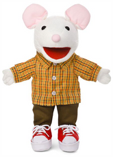Mouse with Sneakers Silly Puppet 40cm